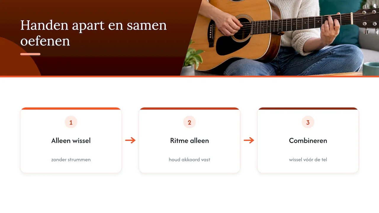 Drie stappen om beide handen samen te oefenen