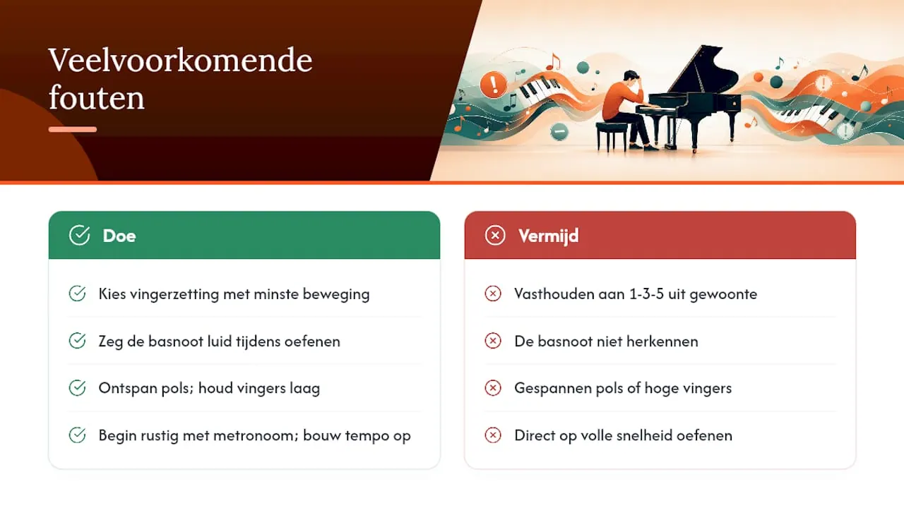 Overzicht: veelvoorkomende fouten bij het spelen van omkeringen