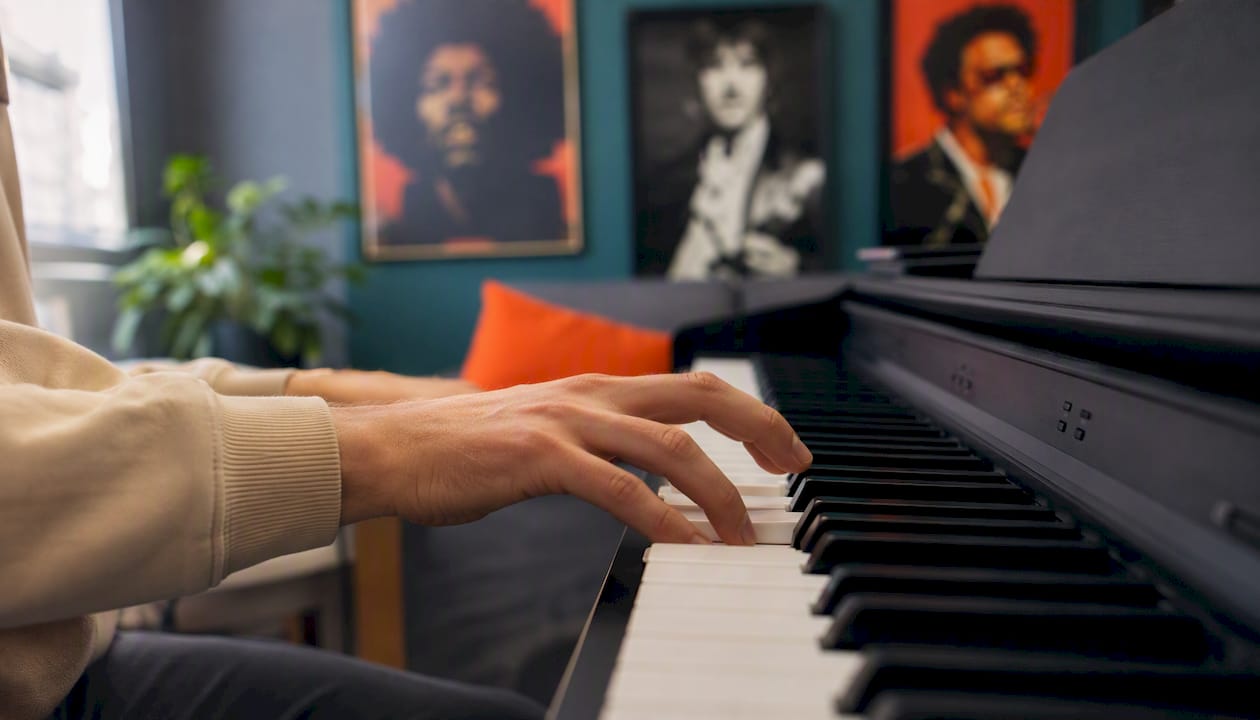 Met je linkerhand akkoorden spelen op de piano