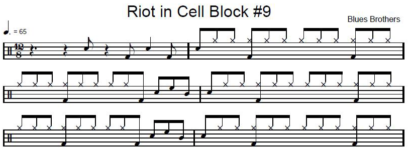 Bladmuziek riot in cell block